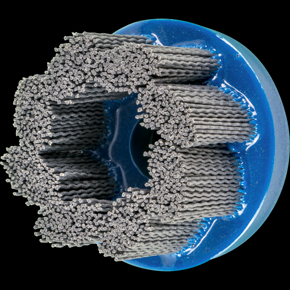 PFERD M-BRAD® Disc Brush 3&#34; Dia. .035/180 Grit Silicon Carbide 7/8&#34; Arbor