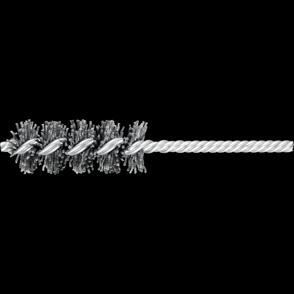 PFERD M-BRAD® Power Tube Brush - 1&#34; Dia. .040/80 Grit Silicon Carbide 1/4&#34; Stem