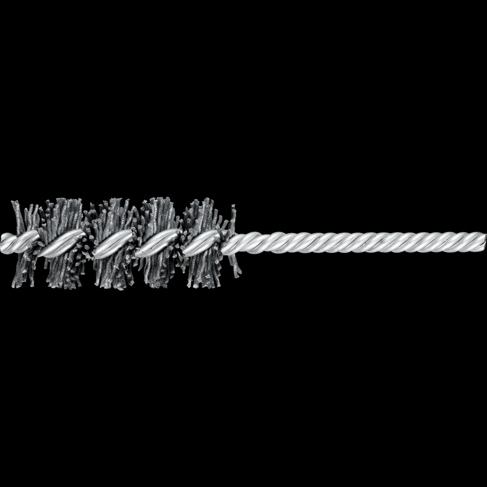 PFERD M-BRAD® Power Tube Brush - 1&#34; Dia. .040/120 Grit Silicon Carbide 1/4&#34; Stem