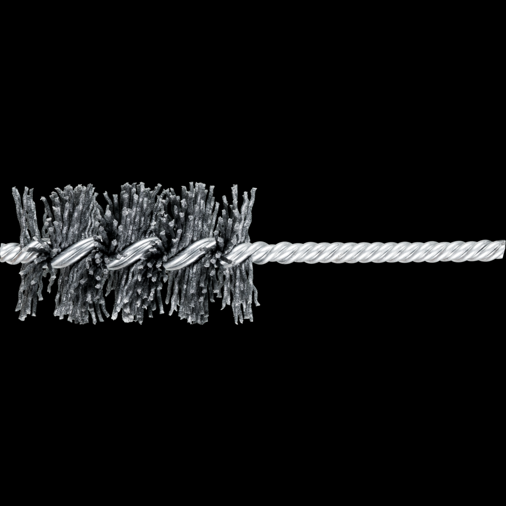 PFERD M-BRAD® Power Tube Brush - 1-1/2&#34; Dia. .040/120 Grit Silicon Carbide 1/4&#34; Stem