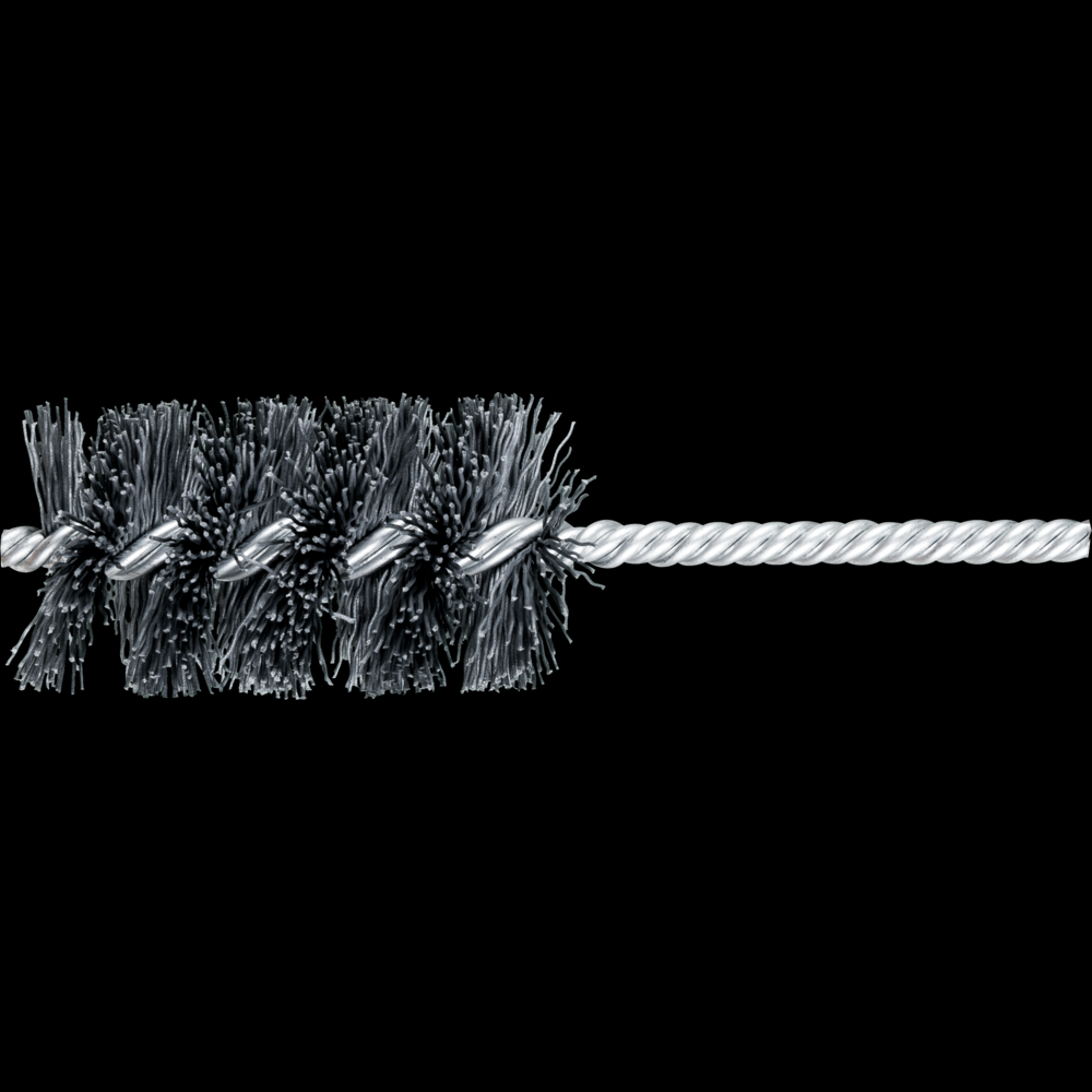 PFERD M-BRAD® Power Tube Brush - 1-1/2&#34; Dia. .022/320 Grit Silicon Carbide 1/4&#34; Stem