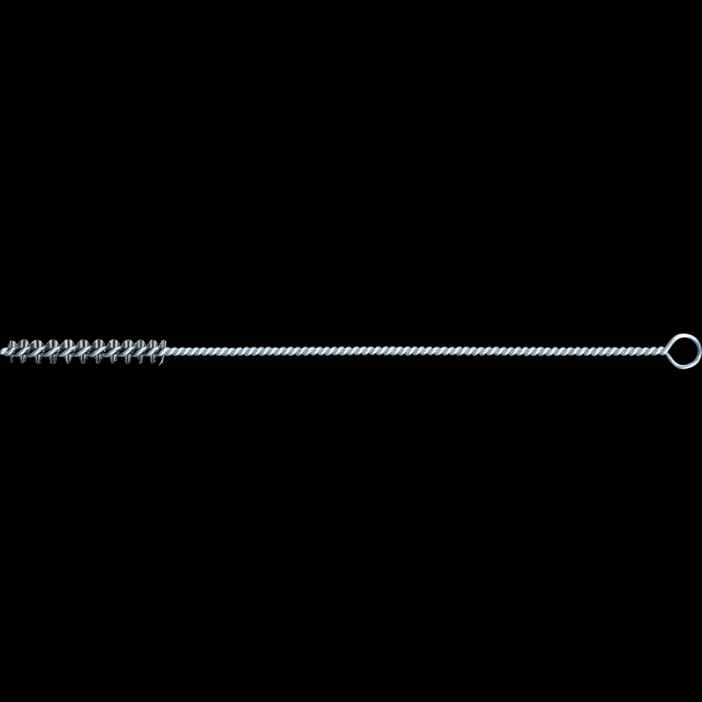 PFERD Hand Tube Brush 1/4&#34; Dia. .006 Carbon Steel Wire 1-1/2&#34; Brush Length