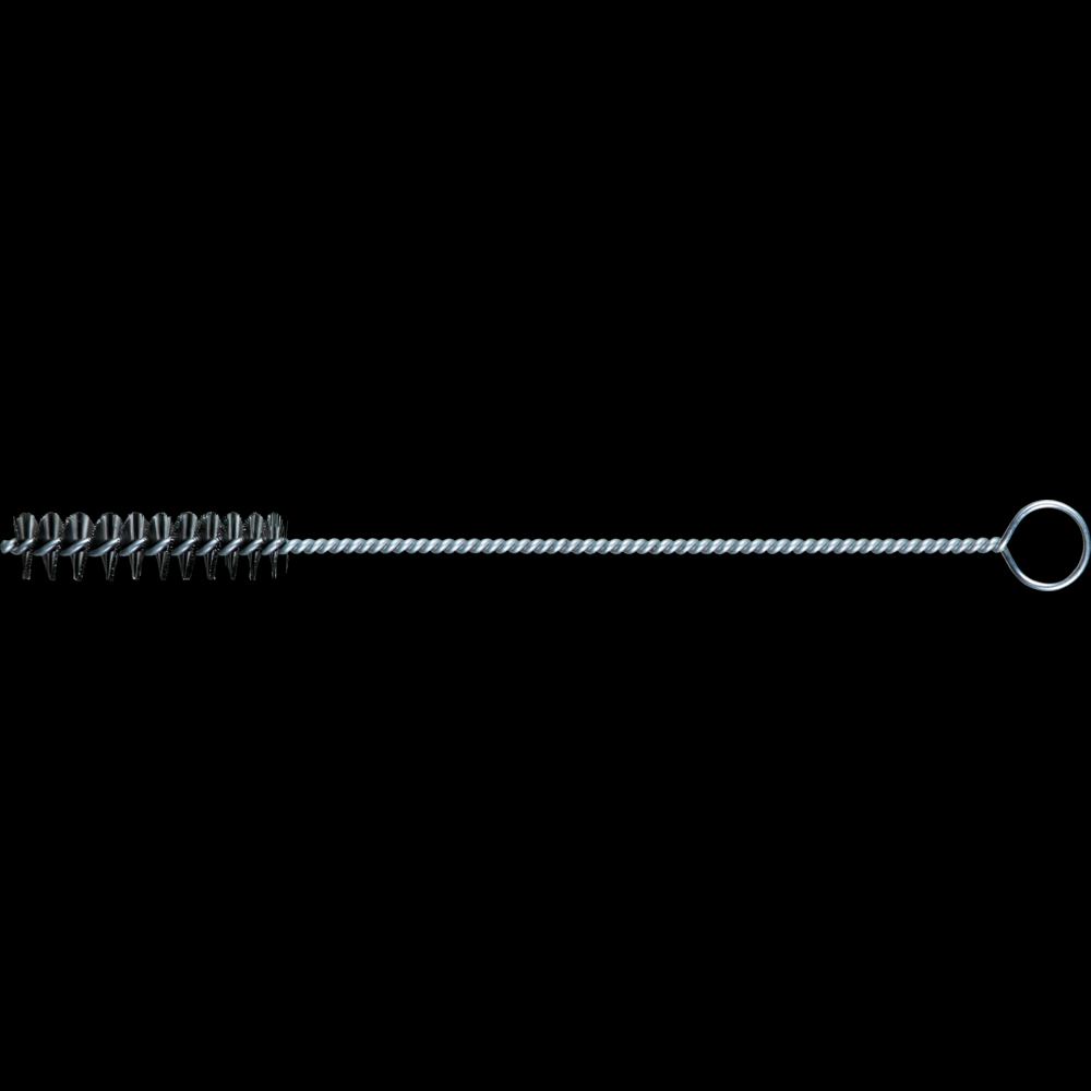 PFERD Hand Tube Brush 1/2&#34; Dia. .006 Carbon Steel Wire 2&#34; Brush Length