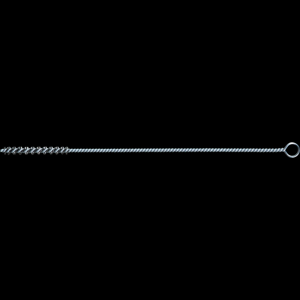 PFERD Hand Tube Brush 3/16&#34; Dia. .006 Stainless Steel Wire 1-1/2&#34; Brush Length