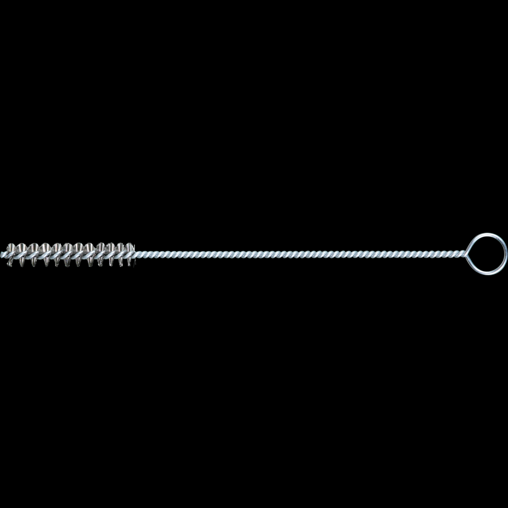 PFERD Hand Tube Brush 3/8&#34; Dia. .006 Stainless Steel Wire 1-1/2&#34; Brush Length