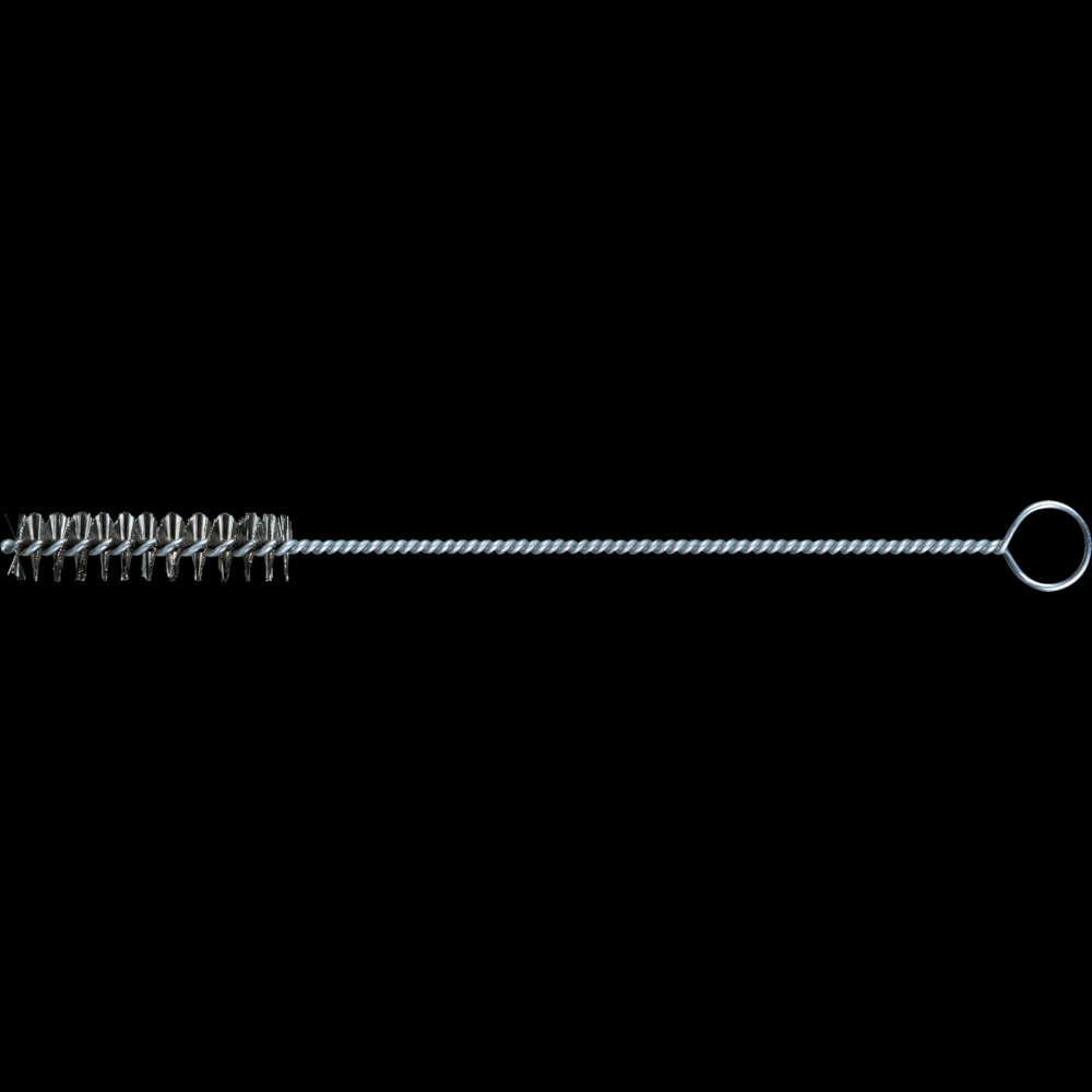 PFERD Hand Tube Brush 1/2&#34; Dia. .006 Stainless Steel Wire 2&#34; Brush Length
