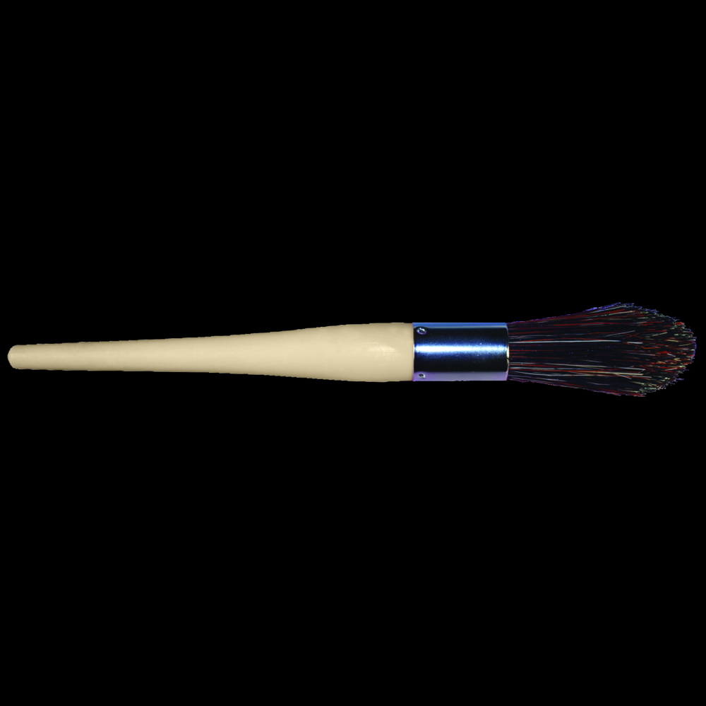 PFERD Pointed End Parts Cleaning Brush 1-1/16&#34; Dia. Crimped Synthetic Fill