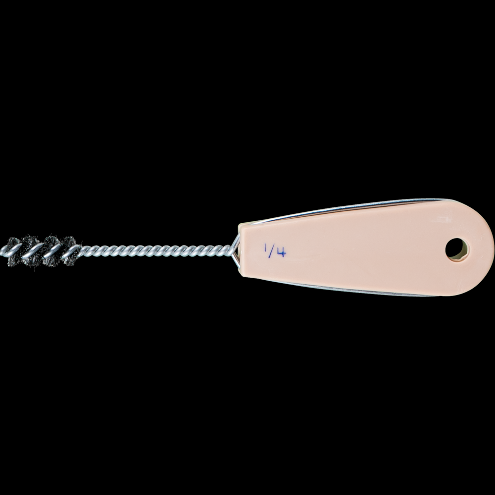 PFERD Internal Tube Fitting Brush 1/4&#34; Tube Size Carbon Steel Wire 25/64&#34; Exact Size