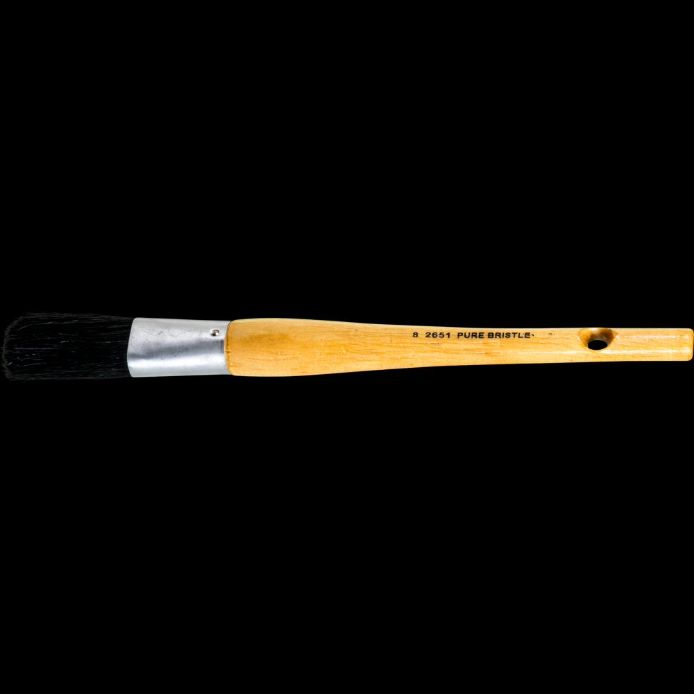 PFERD Oval Sash Brush 1-1/8&#34; Black Bristle 2-1/4&#34; Trim