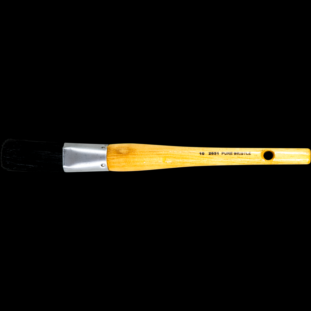 PFERD Oval Sash Brush 1-1/4&#34; Black Bristle 2-1/4&#34; Trim