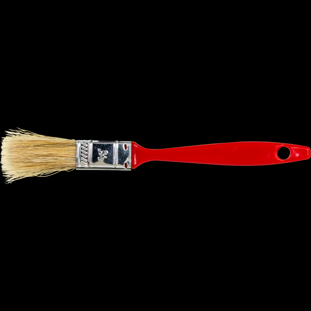 PFERD Wall Brush 1/2&#34; Black Bristle Fill Green Plastic Handle