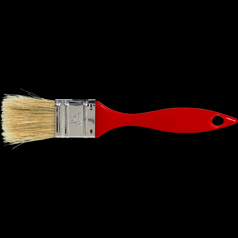 PFERD Wall Brush 1-1/4&#34; Black Bristle Fill Green Plastic Handle