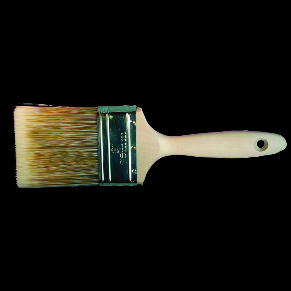 PFERD Wall Brush 4&#34; White Bristle Fill Wooden Handle