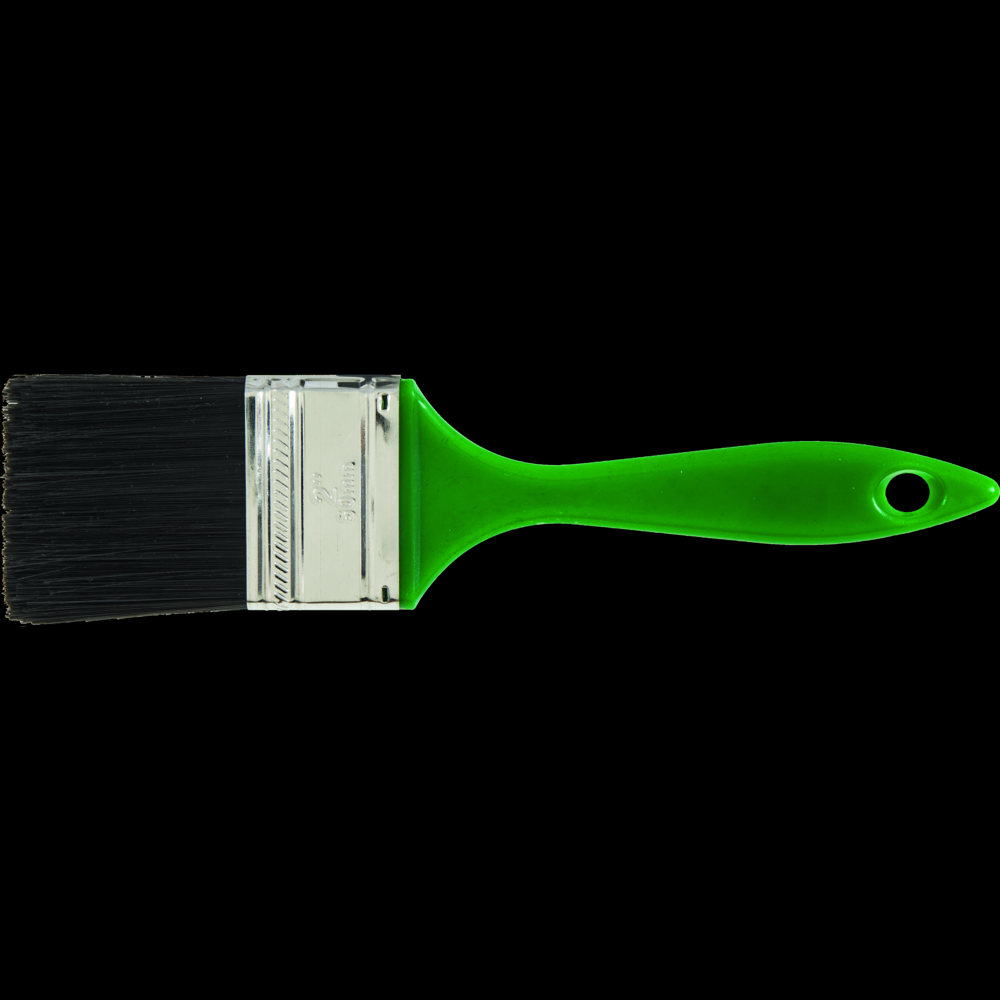 PFERD Wall Brush 2&#34; Black Polyester Fill Green Plastic Handle