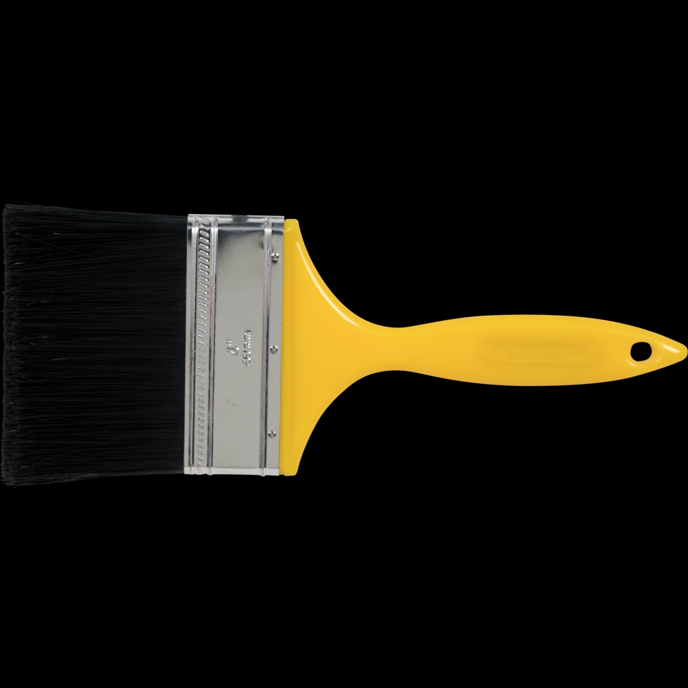 PFERD Wall Brush 4&#34; Black Polyester Fill Yellow Plastic Handle