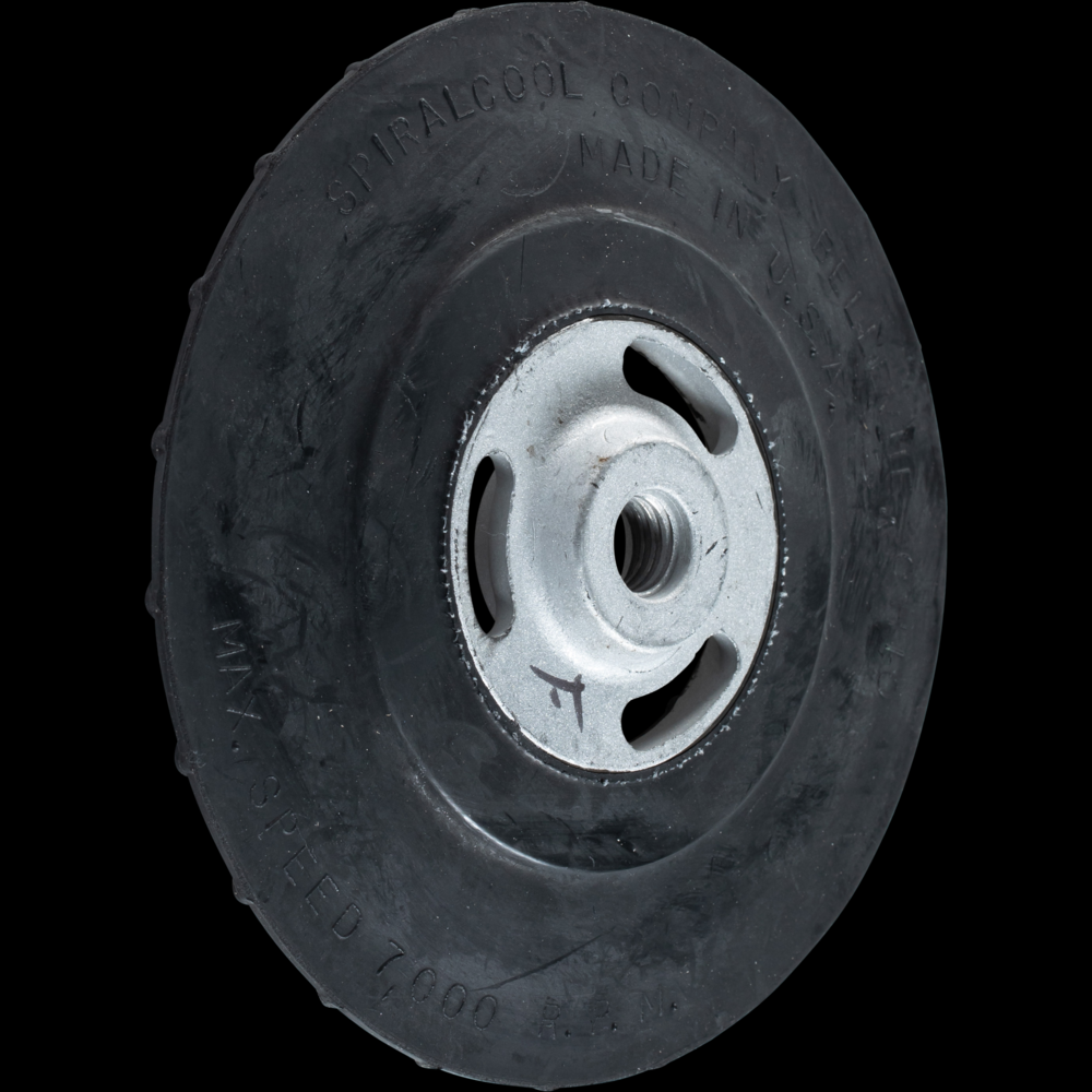 PFERD Fiber Disc Backing Pad, Ribbed, Flexible Density, 7&#34; Dia, 5/8-11 Clamping Nut