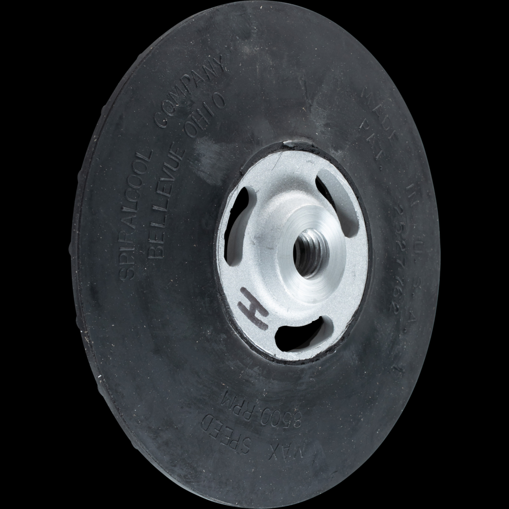 PFERD Fiber Disc Backing Pad, Ribbed, Hard Density, 7&#34; Dia, 5/8-11 Clamping Nut