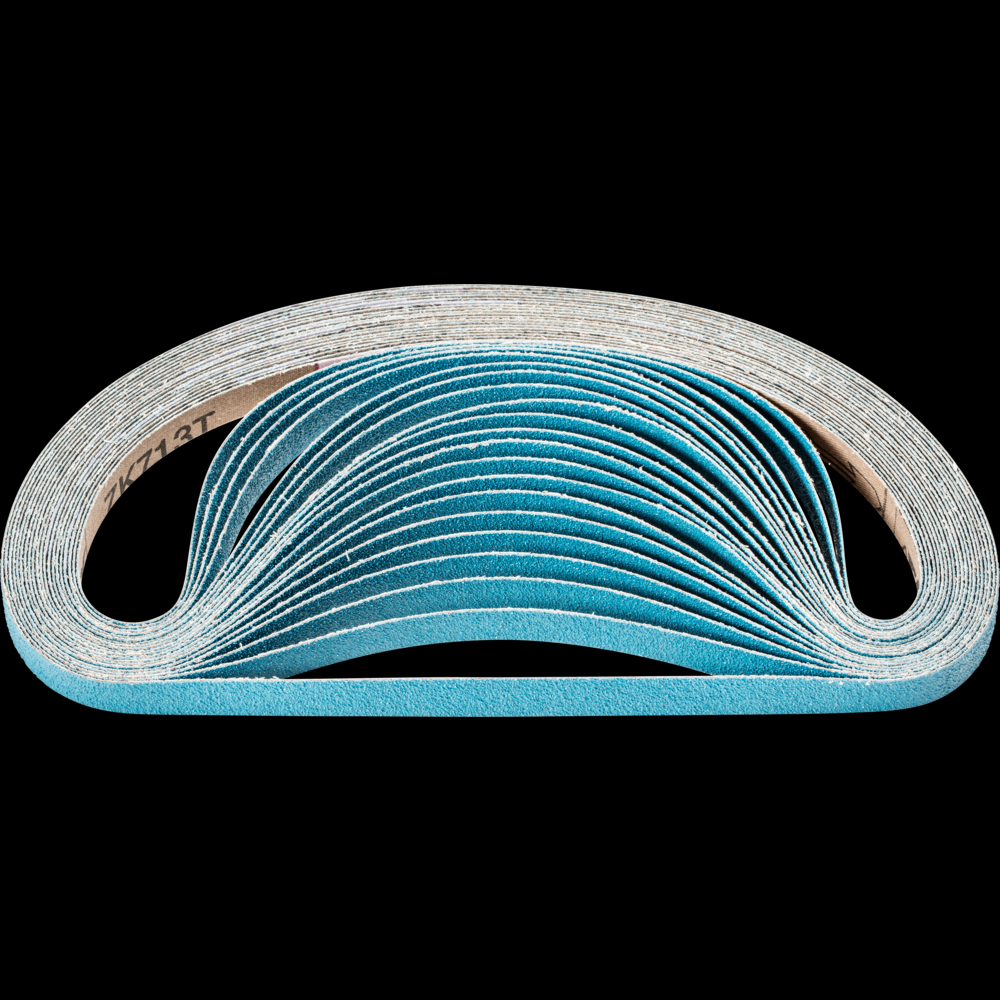 PFERD Abrasive File Belt, 24&#34; x 1/2, 80 Grit, Zirconia