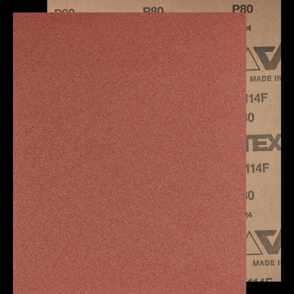 PFERD Cloth Backed Abrasive Sheet, 9&#34; x 11, Heavy Duty, 80 Grit, Aluminum oxide