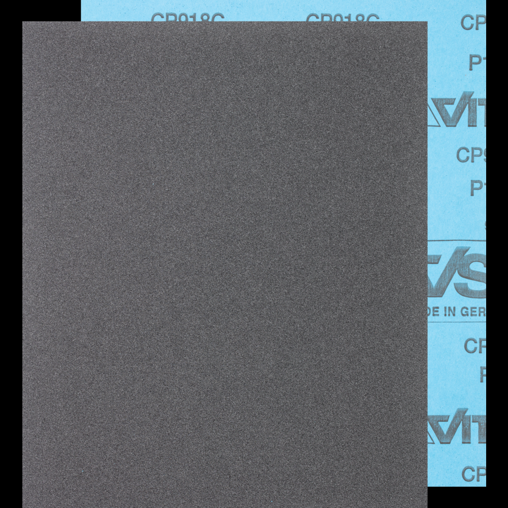 PFERD Paper Backed Abrasive Sheet, 9&#34; x 11, Water Resistant, 100 Grit, Silicon carbide