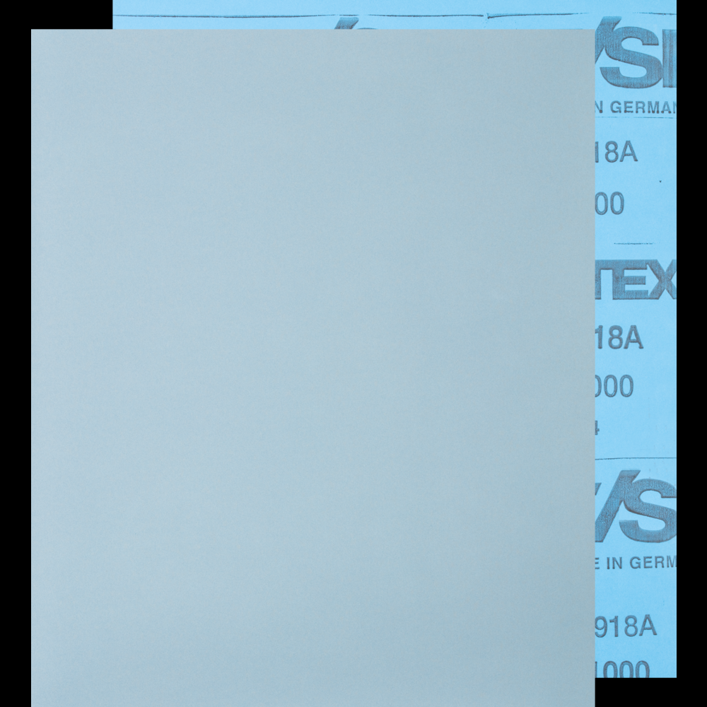 PFERD Paper Backed Abrasive Sheet, 9&#34; x 11, Water Resistant, 1000 Grit,Silicon carbide