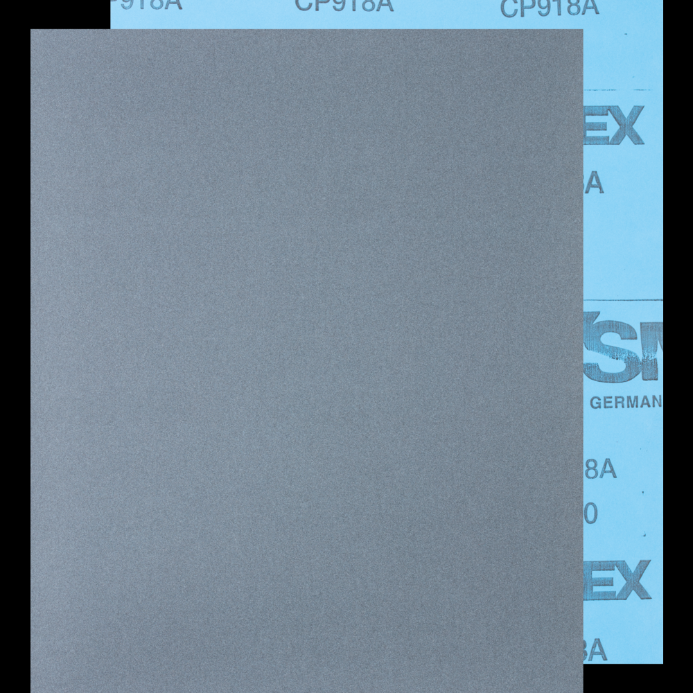PFERD Paper Backed Abrasive Sheet, 9&#34; x 11, Water Resistant, 320 Grit, Silicon carbide
