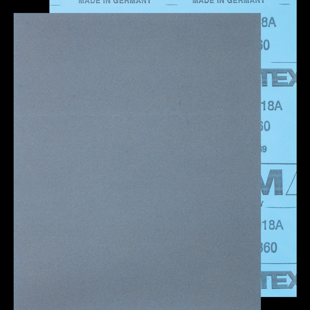 PFERD Paper Backed Abrasive Sheet, 9&#34; x 11, Water Resistant, 360 Grit, Silicon carbide
