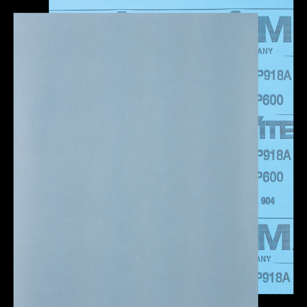 PFERD Paper Backed Abrasive Sheet, 9&#34; x 11, Water Resistant, 600 Grit, Silicon carbide