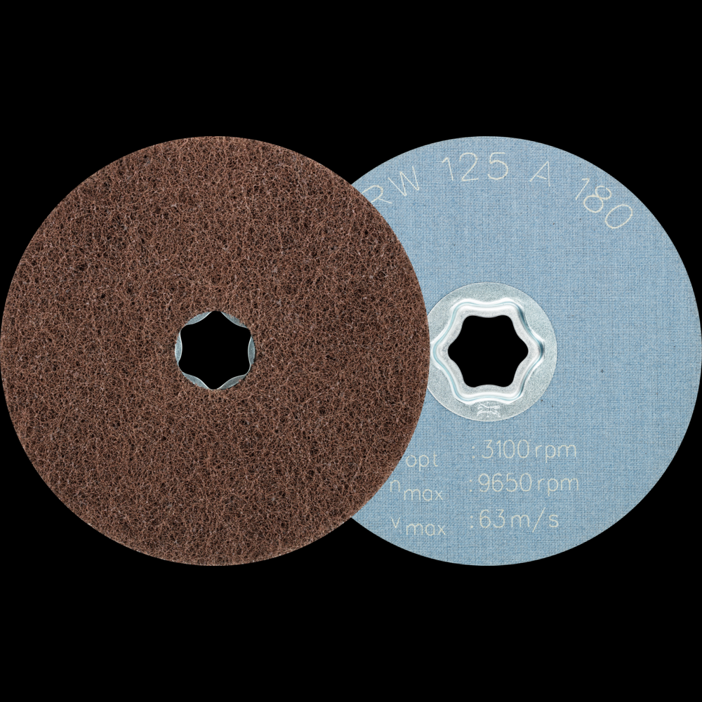PFERD COMBICLICK® Surface Conditioning Disc Soft, 5&#34;, 180 Grit Medium, Aluminum Oxide