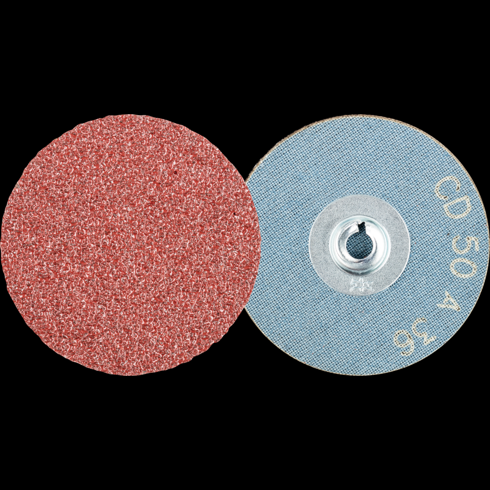 PFERD COMBIDISC® Abrasive Disc, 2&#34; Dia, Type CD, 36 Grit, Aluminum oxide