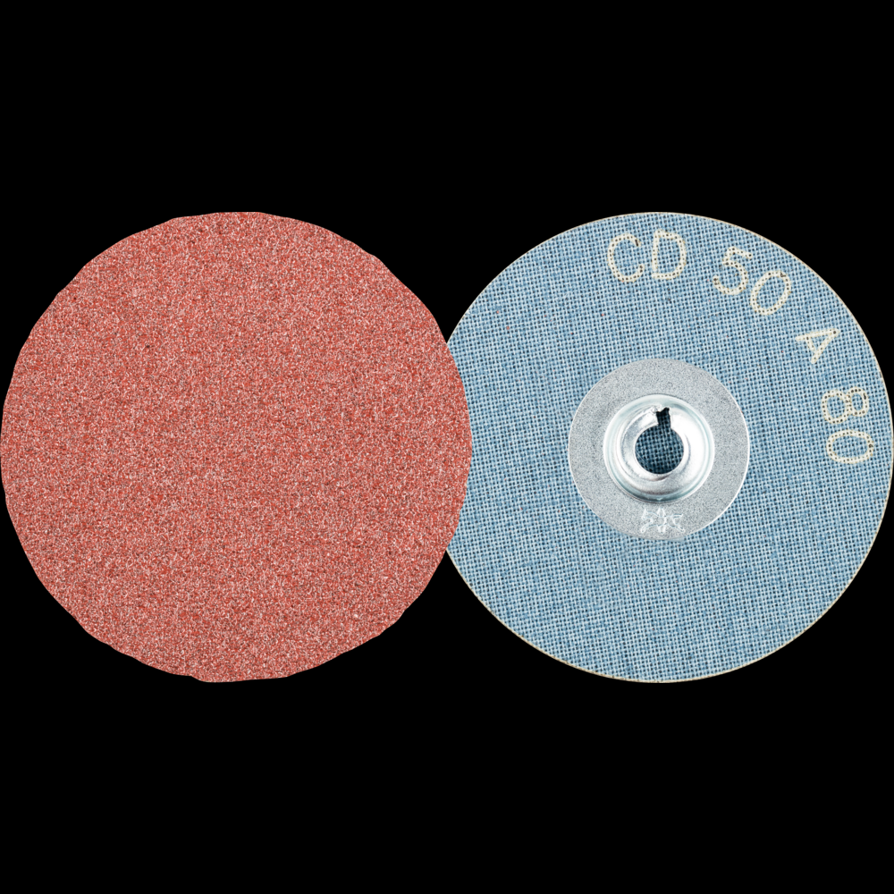 PFERD COMBIDISC® Abrasive Disc, 2&#34; Dia, Type CD, 80 Grit, Aluminum oxide