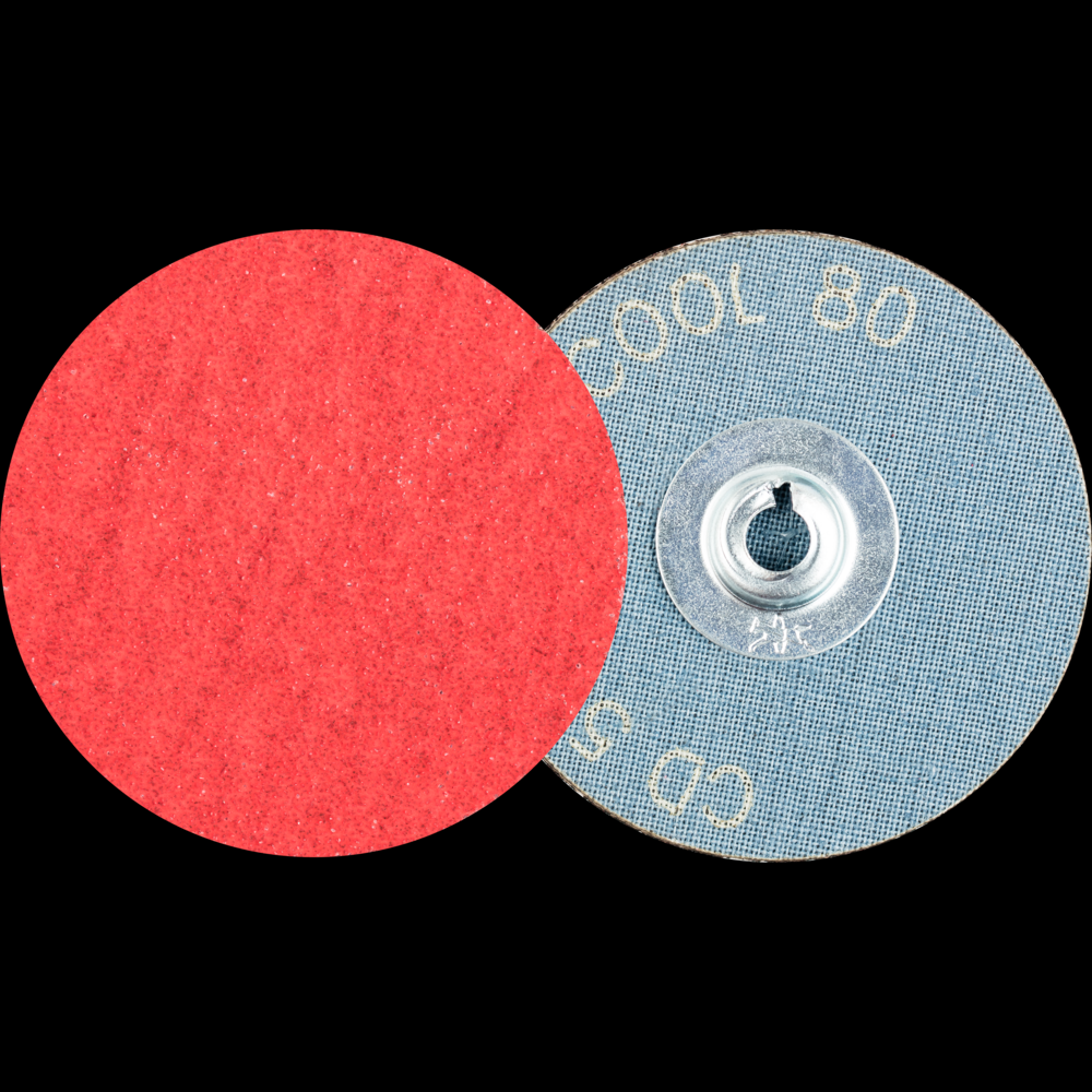 PFERD COMBIDISC® Abrasive Disc, 2&#34; Dia, Type CD, 80 Grit, Ceramic oxide CO-COOL
