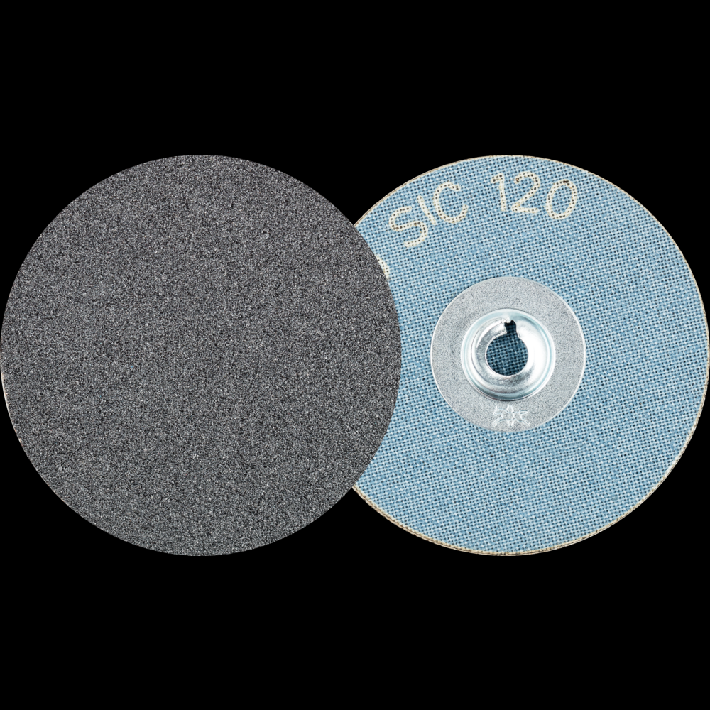 PFERD COMBIDISC® Abrasive Disc, 2&#34; Dia, Type CD, 120 Grit, Silicon carbide
