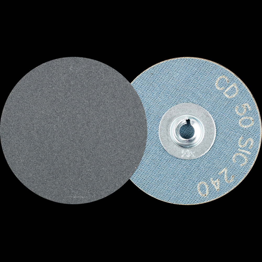 PFERD COMBIDISC® Abrasive Disc, 2&#34; Dia, Type CD, 240 Grit, Silicon carbide