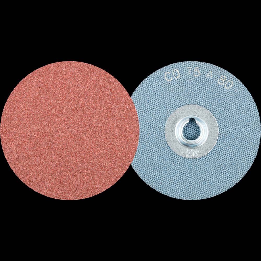 PFERD COMBIDISC® Abrasive Disc, 3&#34; Dia, Type CD, 80 Grit, Aluminum oxide