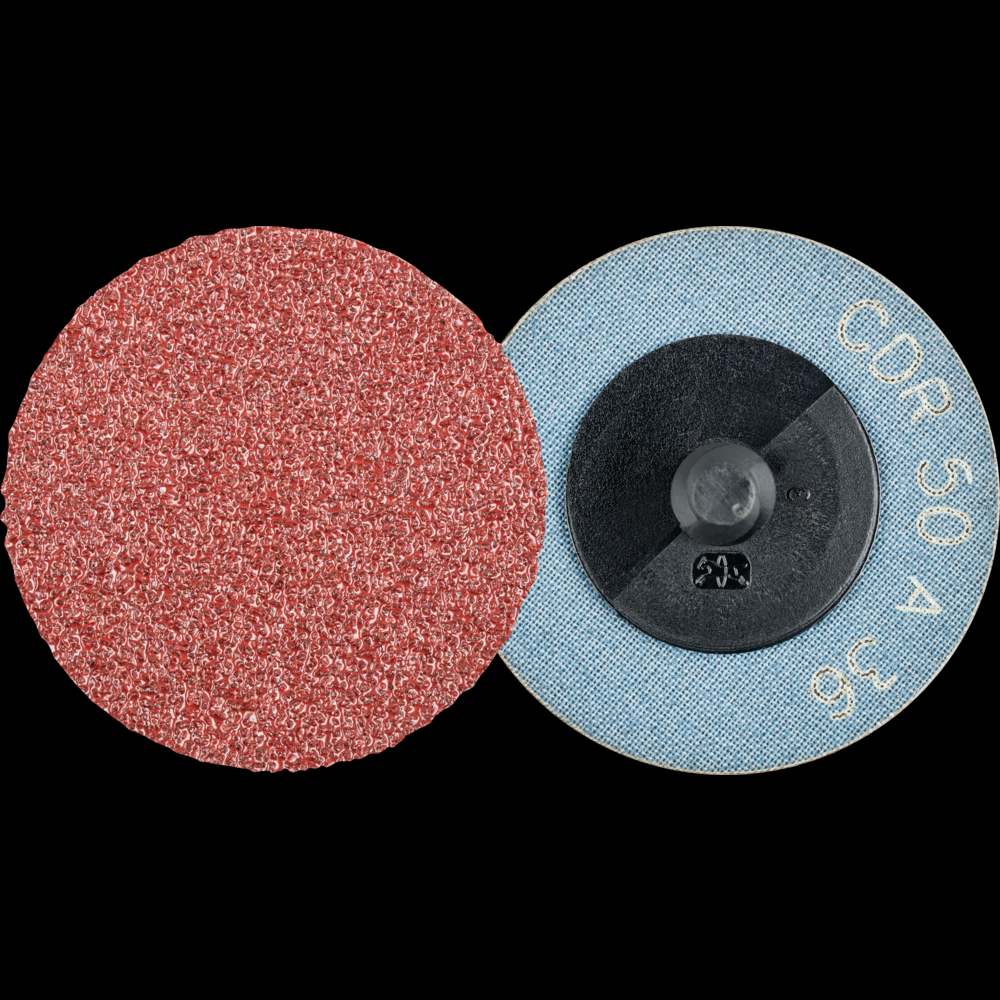PFERD COMBIDISC® Abrasive Disc, 2&#34; Dia, Type CDR, 36 Grit, Aluminum oxide