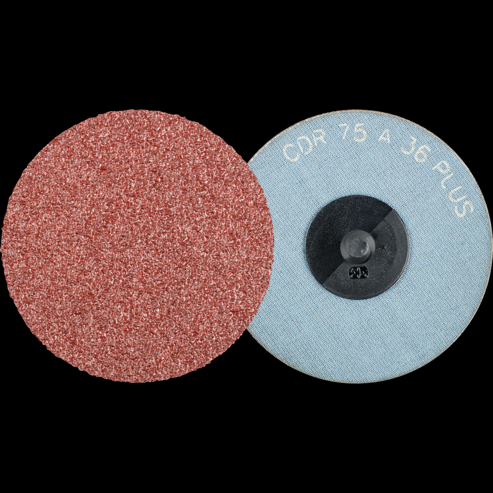 PFERD COMBIDISC® Abrasive Disc, 3&#34; Dia, Type CDR, 36 Grit, Aluminum oxide A-PLUS