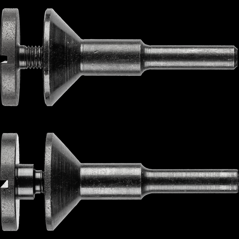 PFERD Die Grinder Mandrel Combo Pack, 1/4&#34; shank, 1/4&#34; & 3/8&#34; arbor, 1&#34; flange