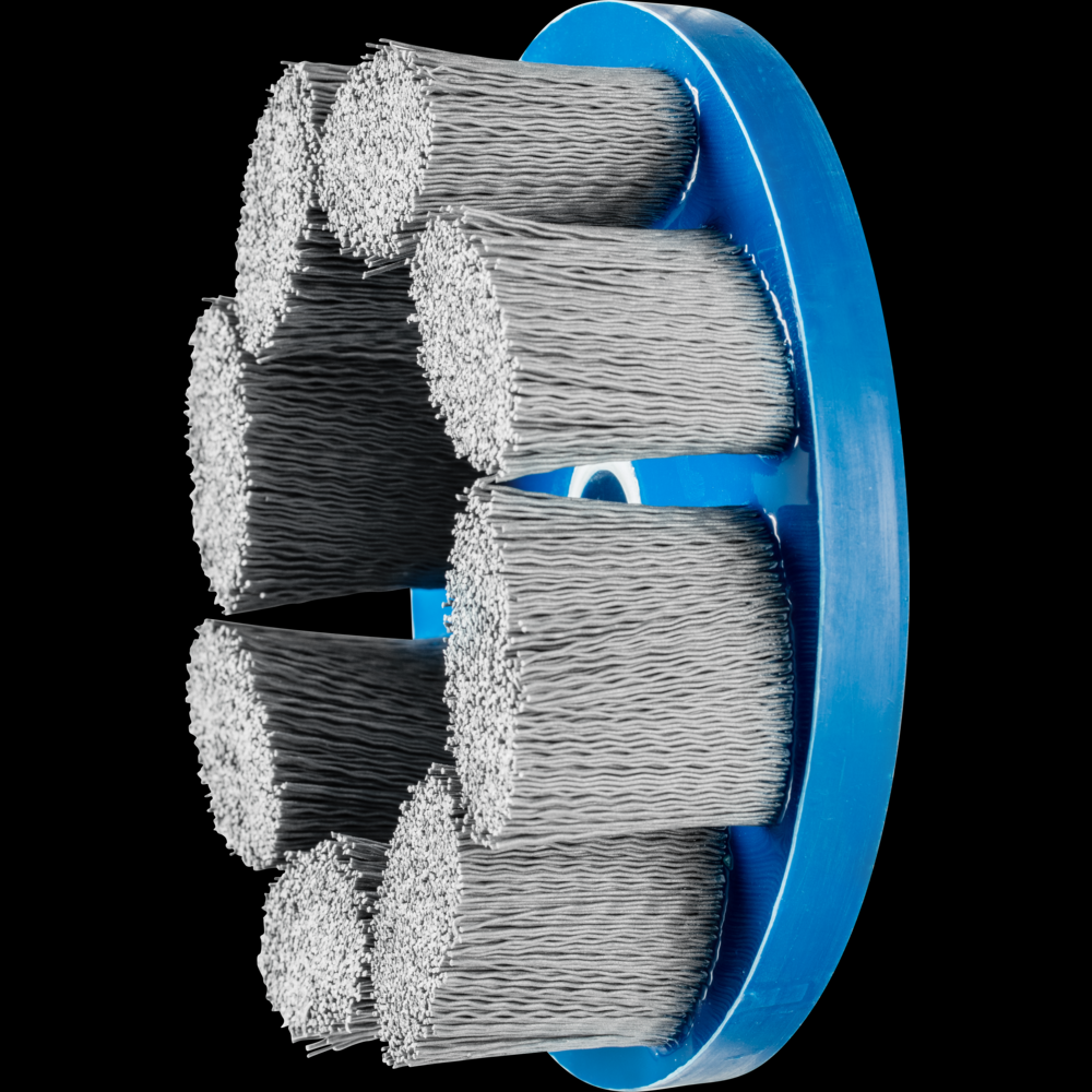 PFERD M-BRAD® Disc Brush 6&#34; Dia. .028/320 Grit Silicon Carbide 7/8&#34; Arbor
