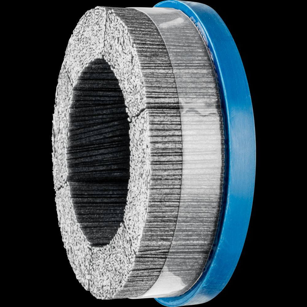 PFERD M-BRAD® Disc Brush 6&#34; Dia. .045x.090/80 Grit Silicon Carbide 7/8&#34; Arbor