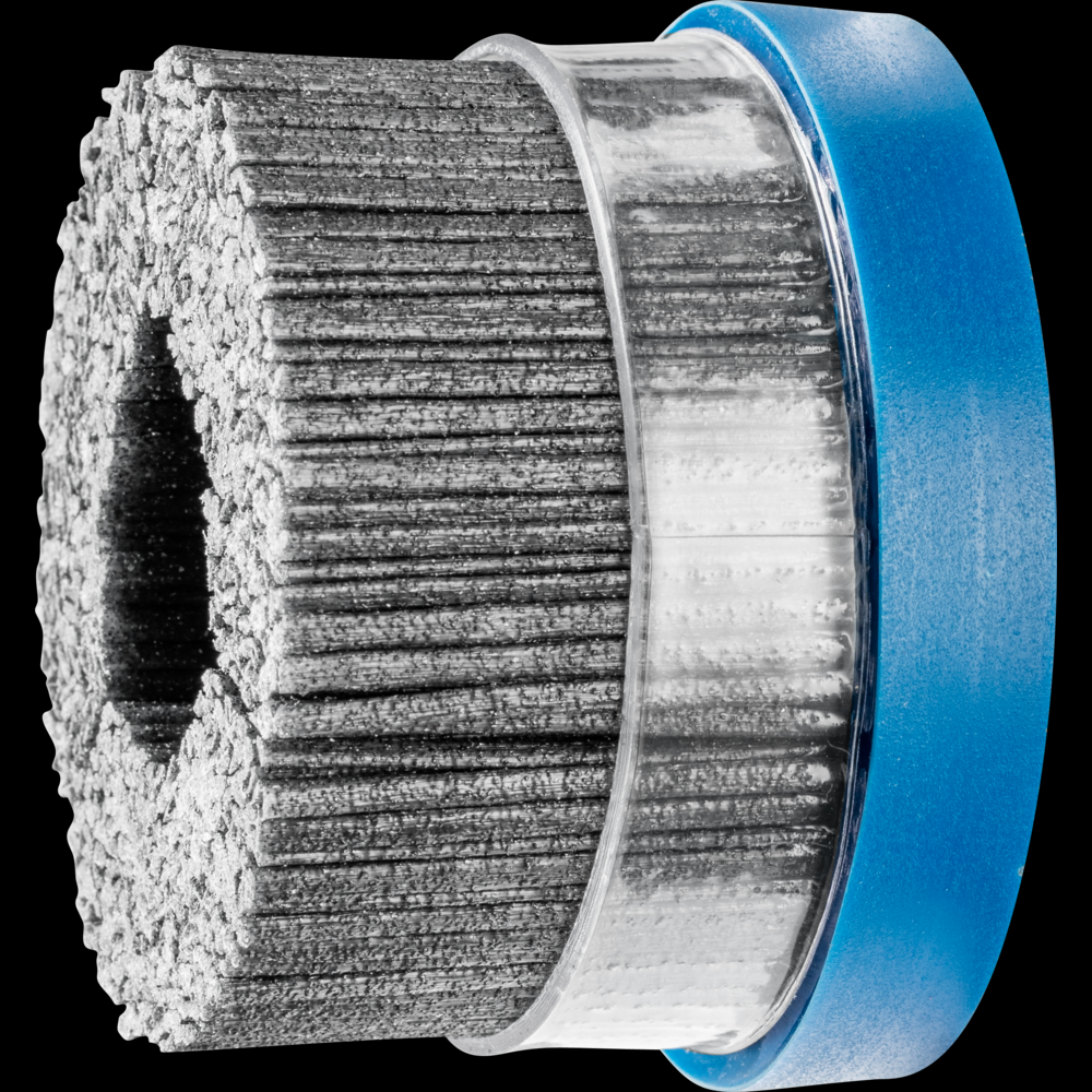 PFERD M-BRAD® Disc Brush 3&#34; Dia. .045x.090/80 Grit Silicon Carbide 7/8&#34; Arbor