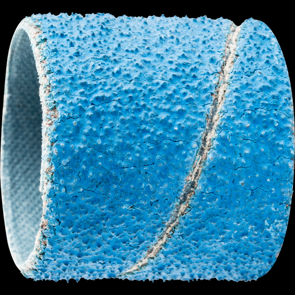 PFERD Spiral Band, 1-1/8&#34; x 1-1/8, Cylindrical Shape,50 Grit,Zirconia aluminuma Z-COOL