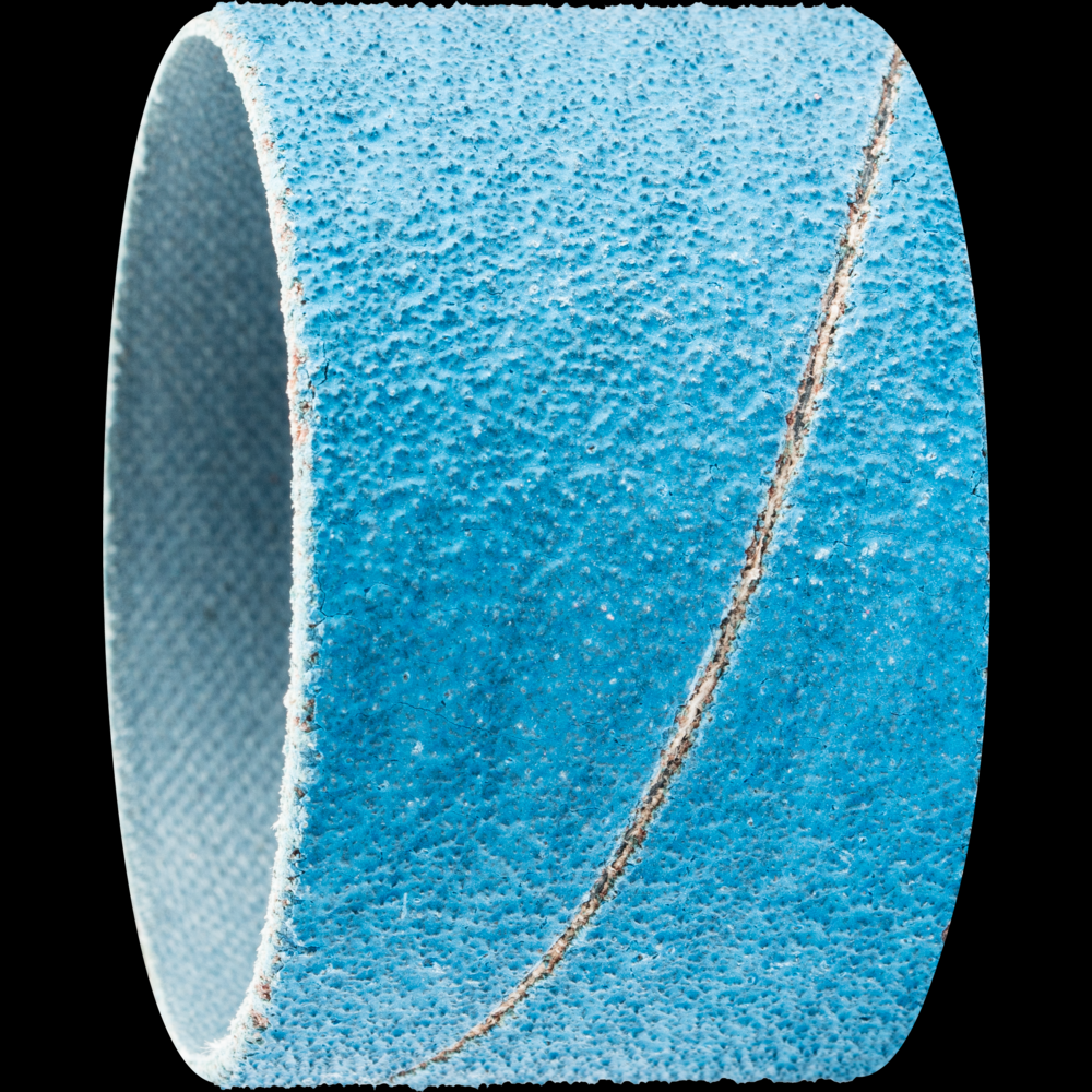 PFERD Spiral Band, 1-3/8&#34; x 1-1/8, Cylindrical Shape,80 Grit,Zirconia aluminuma Z-COOL