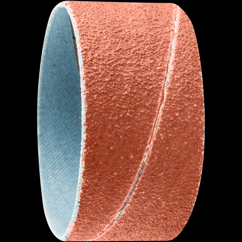 PFERD Spiral Band, 2-3/8&#34; x 1-1/8,Cylindrical Shape,150 Grit,Zirconia aluminuma Z-COOL