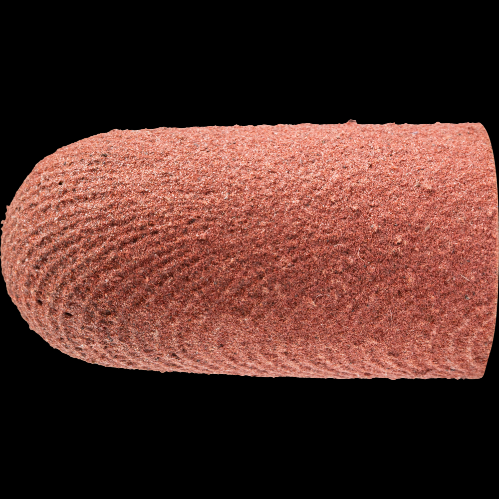 PFERD POLICAP® Seamless Abrasive Cap, 5/8&#34; x 1-1/4, Shape L, 280 Grit, Aluminum oxide