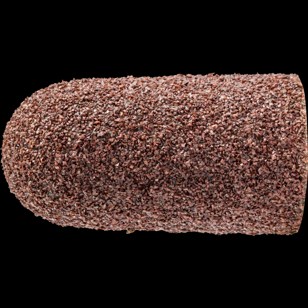PFERD POLICAP® Seamless Abrasive Cap, 5/8&#34; x 1-1/4, Shape L, 60 Grit, Aluminum oxide