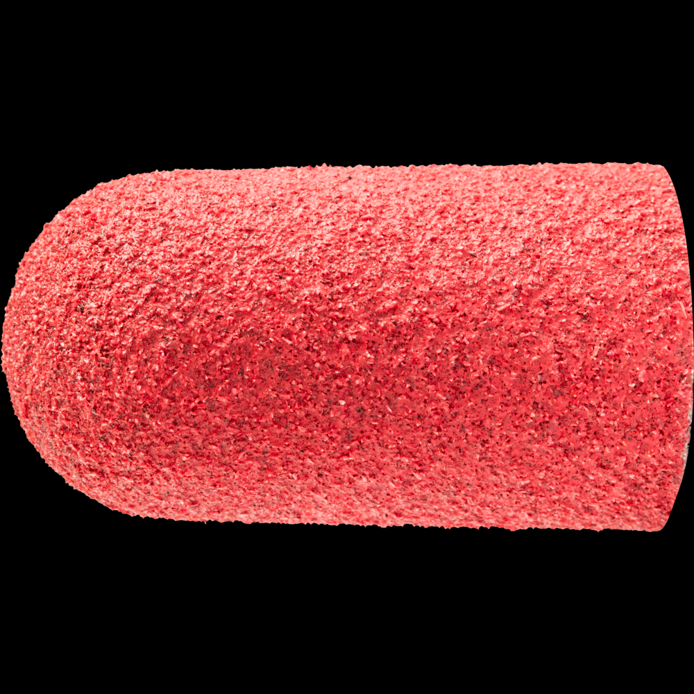 PFERD POLICAP® Seamless Abrasive Cap, 27/32&#34; x 1-9/16, Shape L,80 Grit,Ceramic CO-COOL