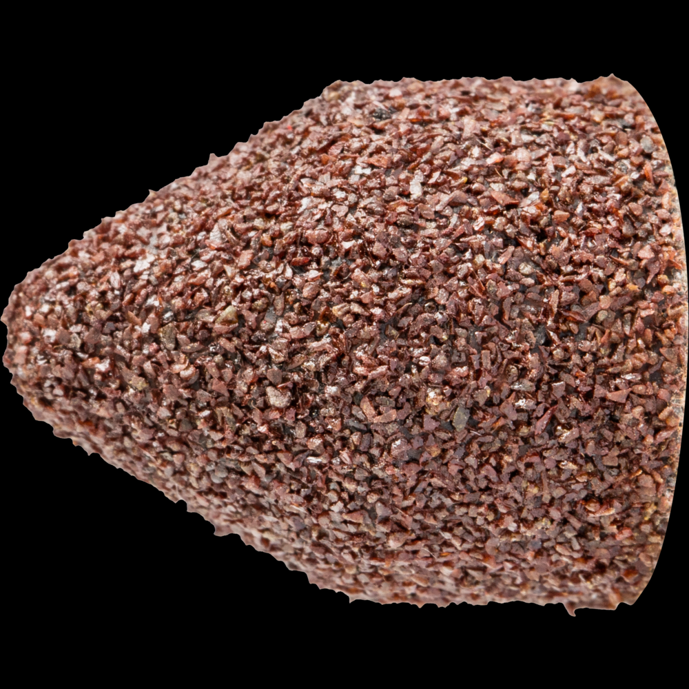 PFERD POLICAP® Seamless Abrasive Cap, 1/2&#34; x 11/16, Shape G, 60 Grit, Aluminum oxide