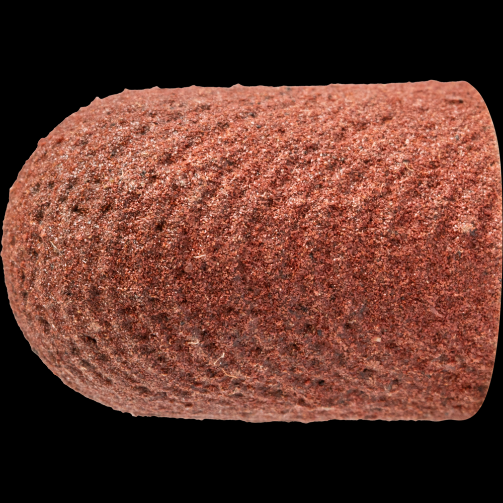 PFERD POLICAP® Seamless Abrasive Cap, 3/8&#34; x 5/8, Shape C, 280 Grit, Aluminum oxide