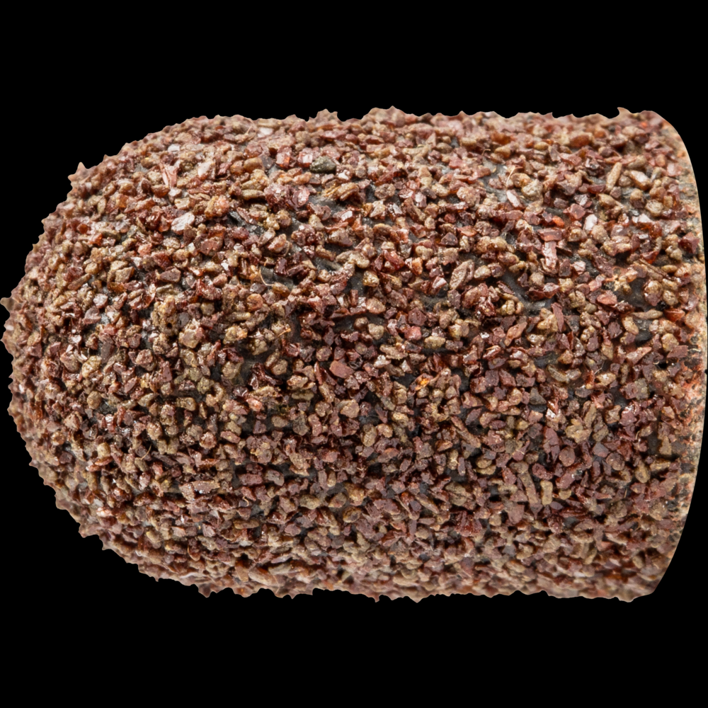 PFERD POLICAP® Seamless Abrasive Cap, 3/8&#34; x 5/8, Shape C, 60 Grit, Aluminum oxide